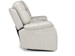 Mor Furniture Malibu 3 Power Console Loveseat W/ Wireless Charger In Leather