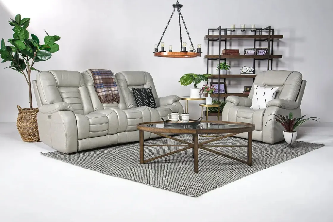 Mor Furniture Malibu 3 Power Recliner In Leather