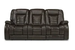 Mor Furniture Malibu 3 Power Sofa In Leather