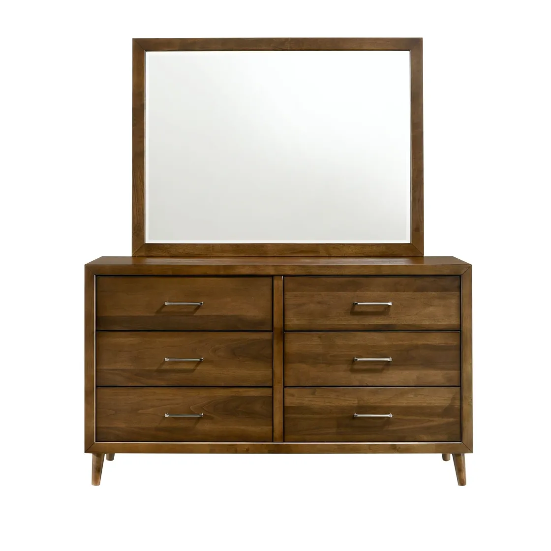 Mor Furniture Malibu Mirror In Walnut