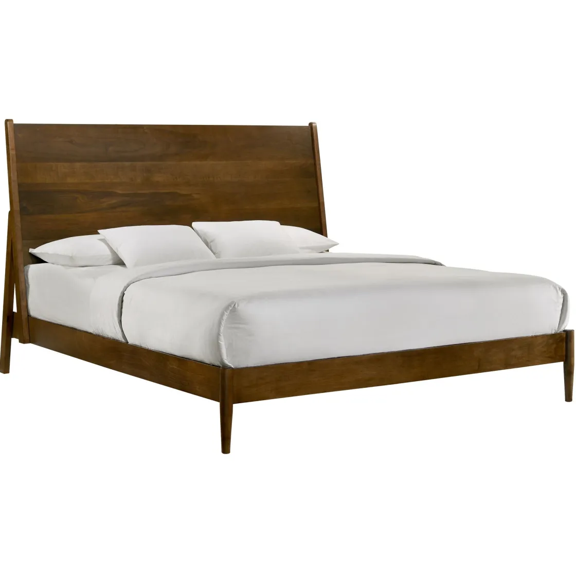 Mor Furniture Malibu Panel Bed In Walnut, Twin