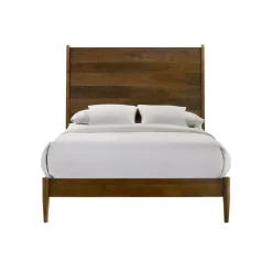 Mor Furniture Malibu Panel Bed In Walnut, Twin