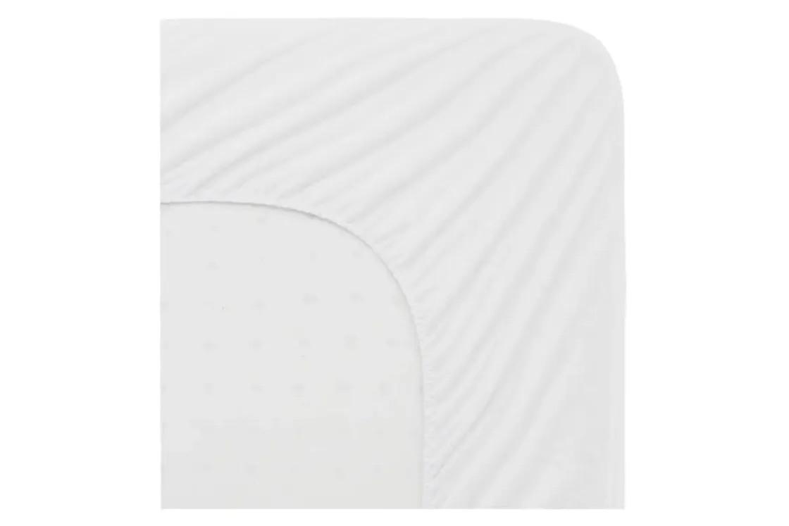 Mor Furniture Malouf Sleeptite 5 Side Mattress Pad In White, Twin