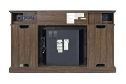 Mor Furniture Manning Bluetooth Console W/ Fireplace Insert In White, 68 Inch
