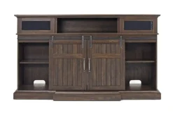 Mor Furniture Manning Bluetooth Console In Brown, 68 Inch