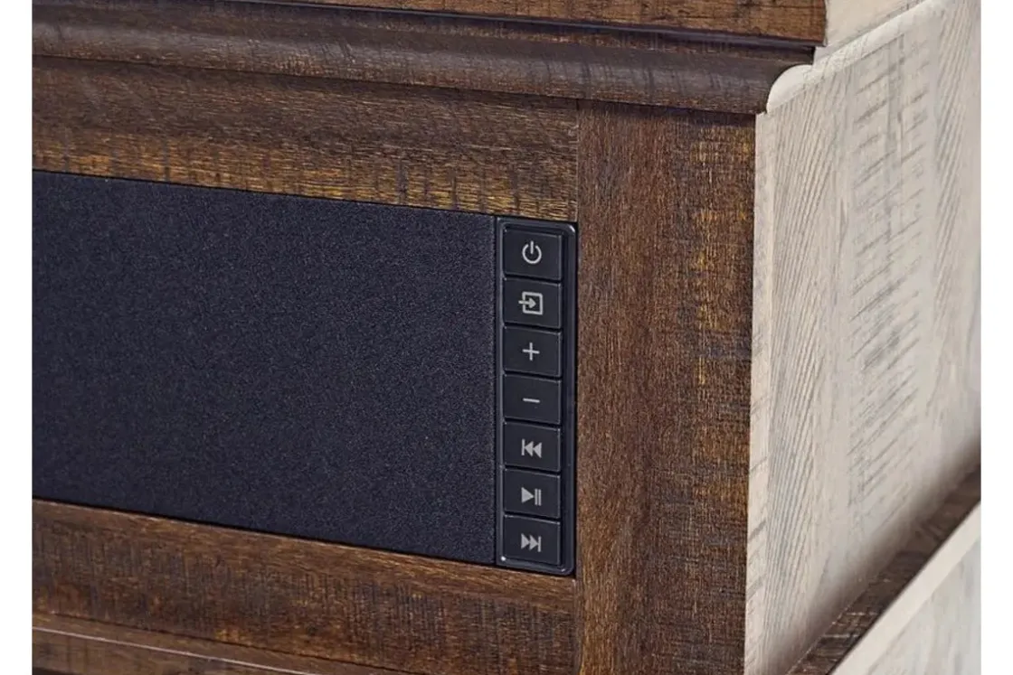Mor Furniture Manning Bluetooth Console In Brown, 68 Inch