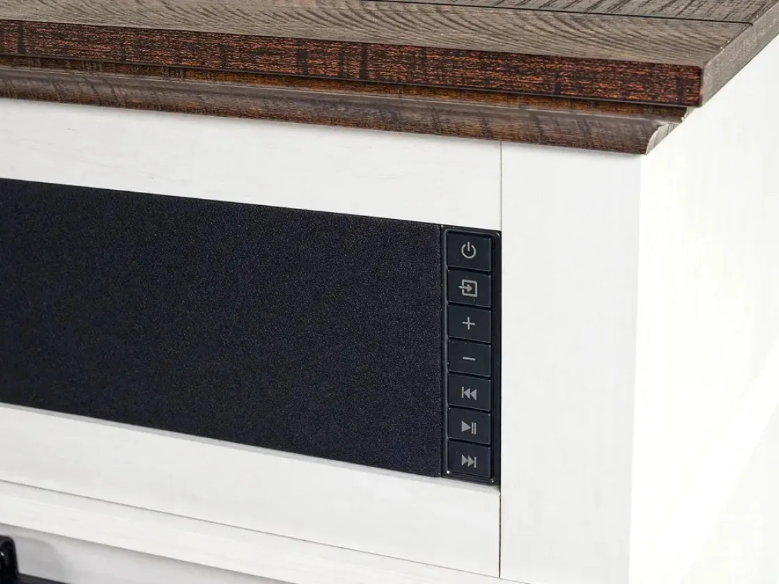 Mor Furniture Manning Bluetooth Console In Brown, 68 Inch