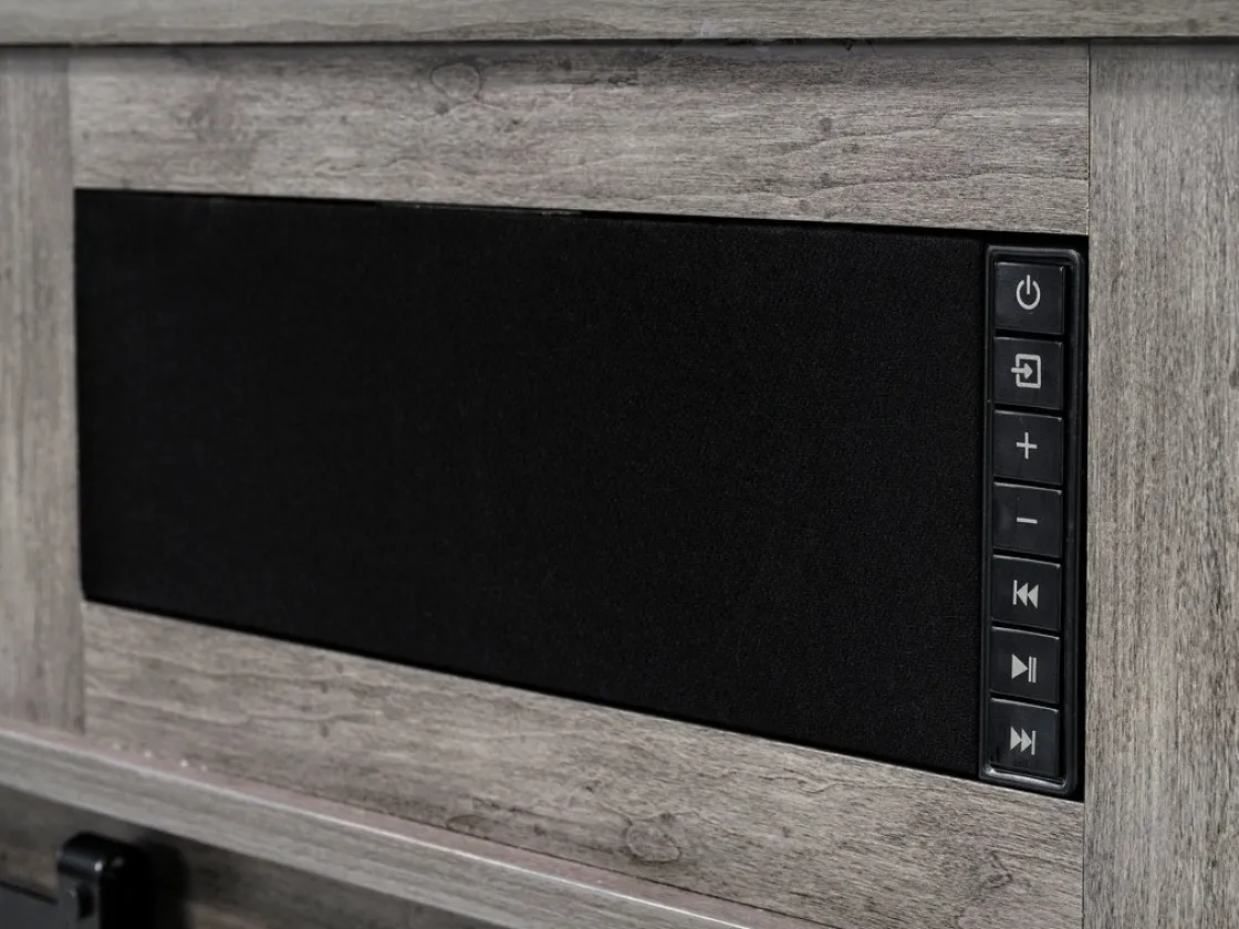 Mor Furniture Manning Bluetooth Console In Brown, 68 Inch