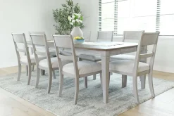 Mor Furniture Mariana Dining Table & 8 Chairs In Vintage Mocha
