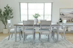 Mor Furniture Mariana Dining Table & 6 Chairs In Vintage Mocha