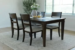 Mor Furniture Mariana Dining Table & 4 Chairs In Vintage Mocha