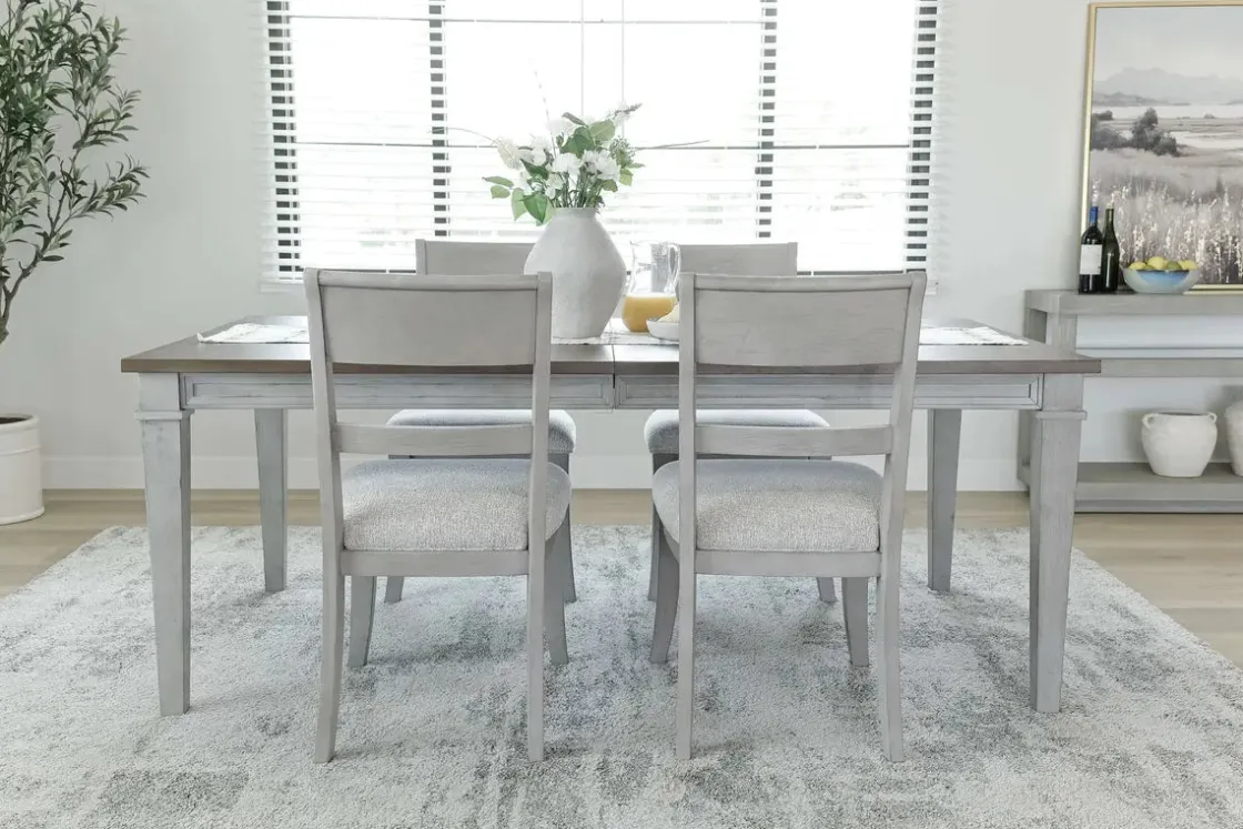 Mor Furniture Mariana Dining Table & 4 Chairs In Vintage Mocha