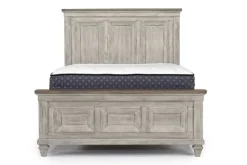 Mor Furniture Mariana Panel Bed In Vintage Creme, Queen