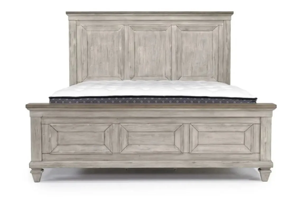 Mor Furniture Mariana Panel Bed In Vintage Creme, Queen