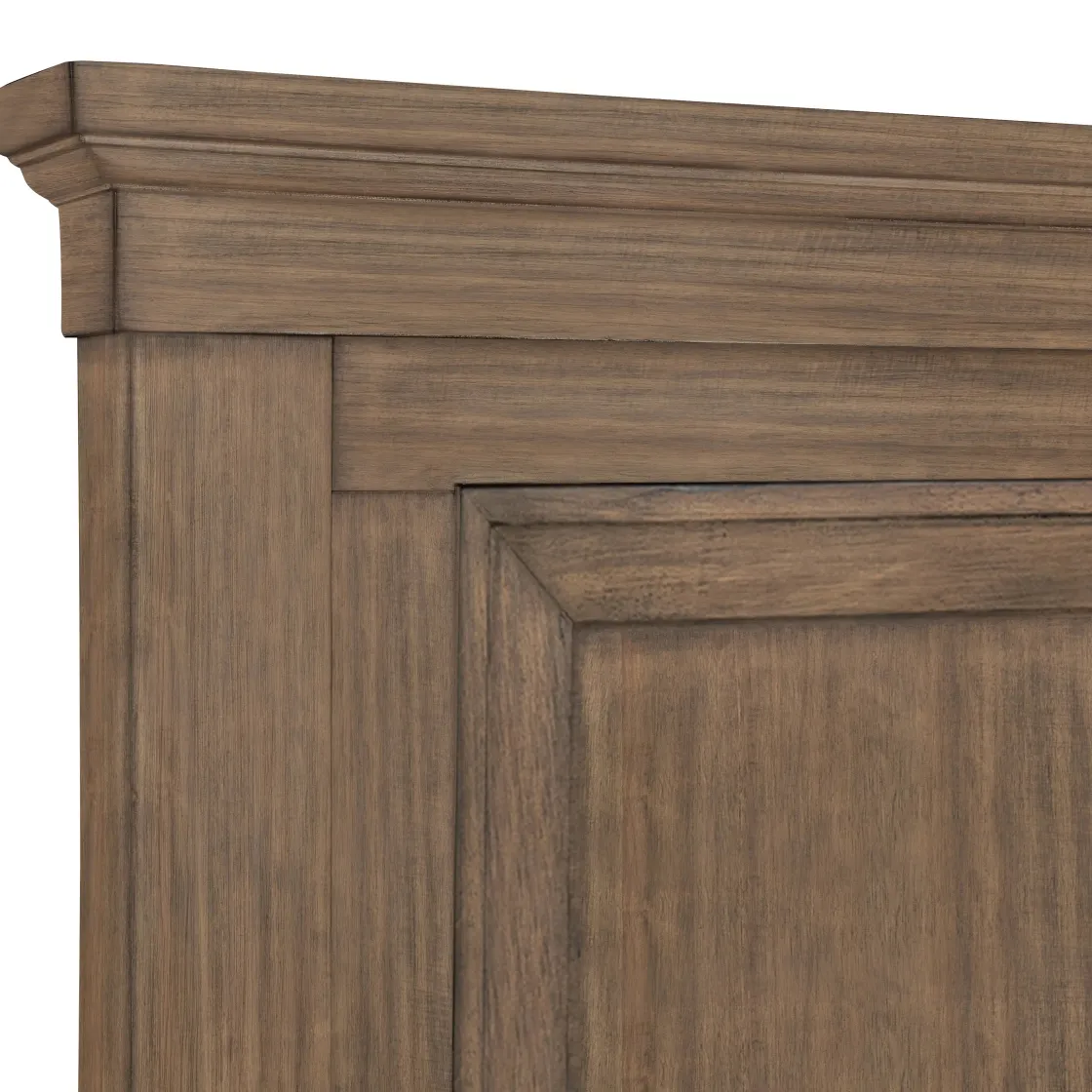 Mor Furniture Mariana Panel Bed In Vintage Creme, Queen