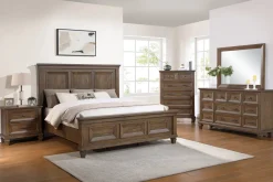 Mor Furniture Mariana Panel Bed In Vintage Creme, Queen