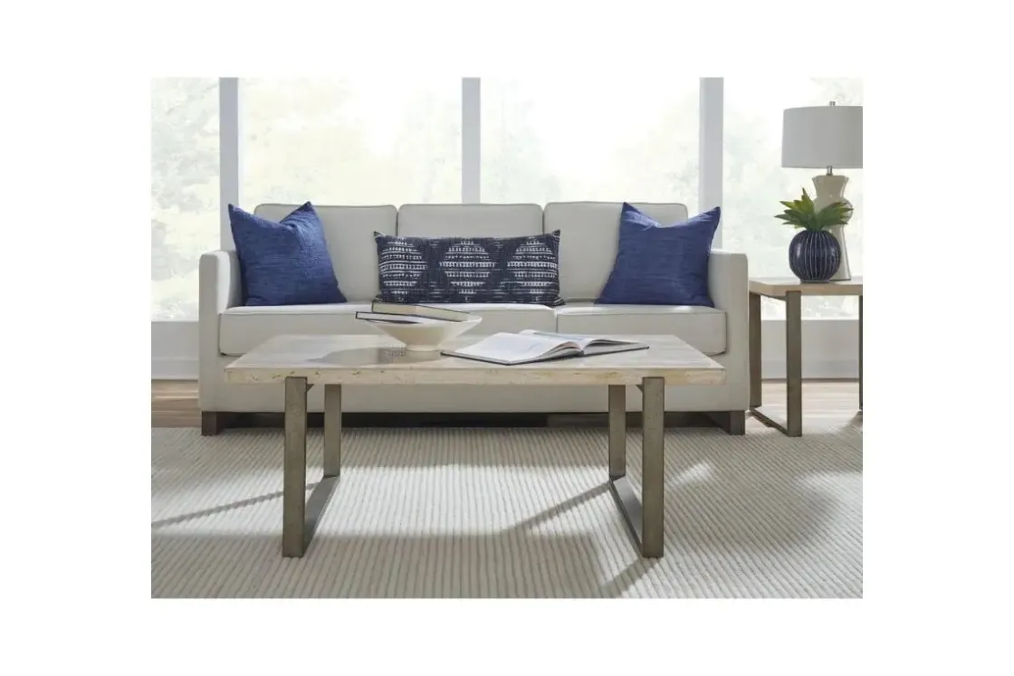 Mor Furniture Mario Coffee Table In Travertine