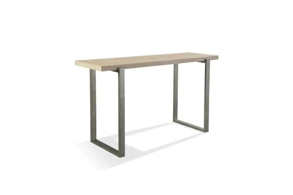 Mor Furniture Mario Sofa Table In Travertine