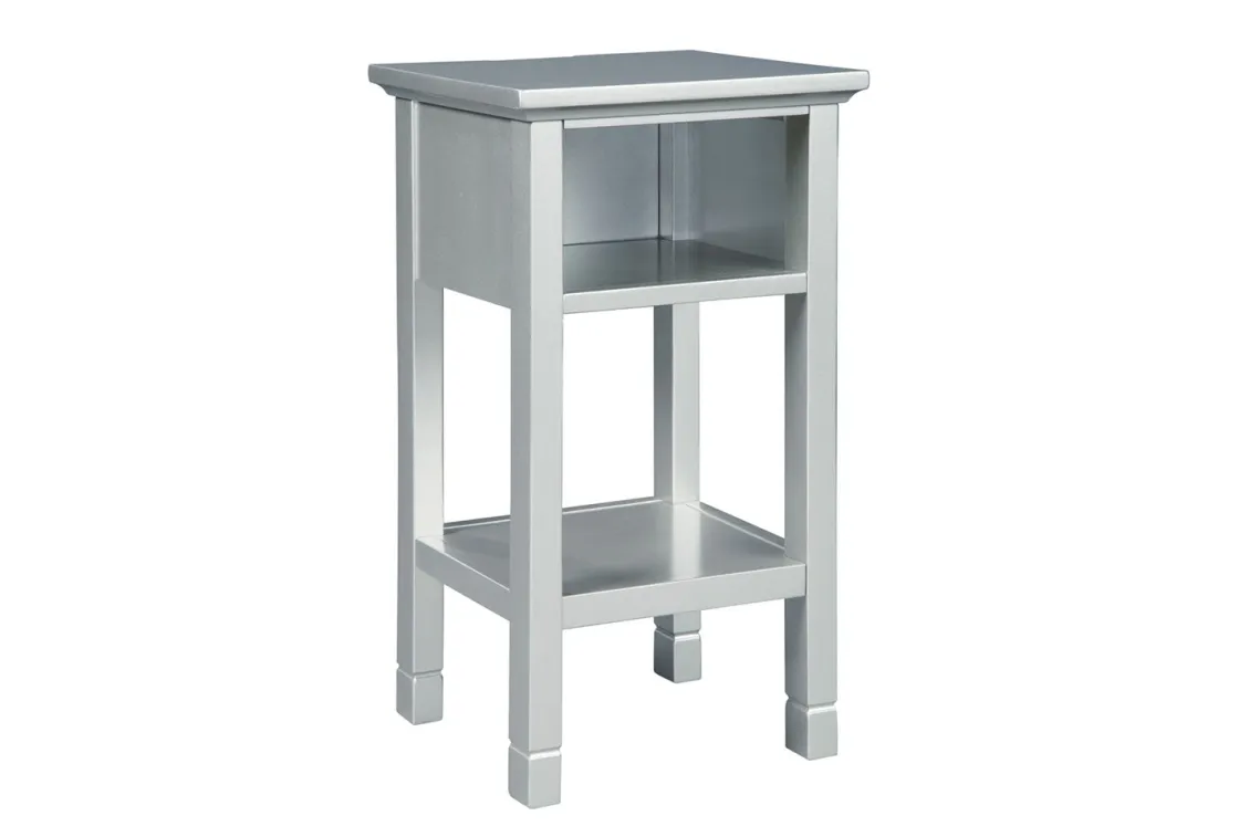 Mor Furniture Marnville Accent Table W/ Usb Charger In Espresso