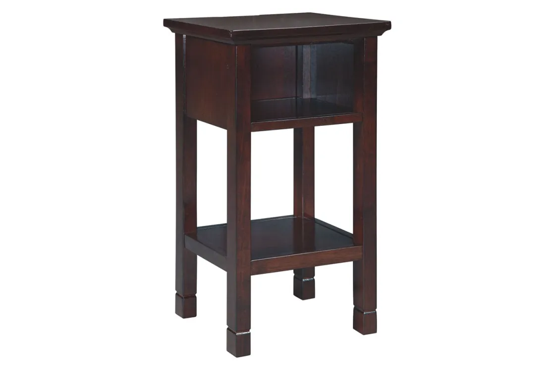 Mor Furniture Marnville Accent Table W/ Usb Charger In Espresso