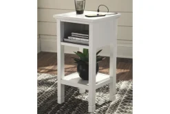Mor Furniture Marnville Accent Table W/ Usb Charger In Espresso