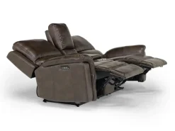 Mor Furniture Martina 2 Power Sofa & Loveseat In Dark Brown