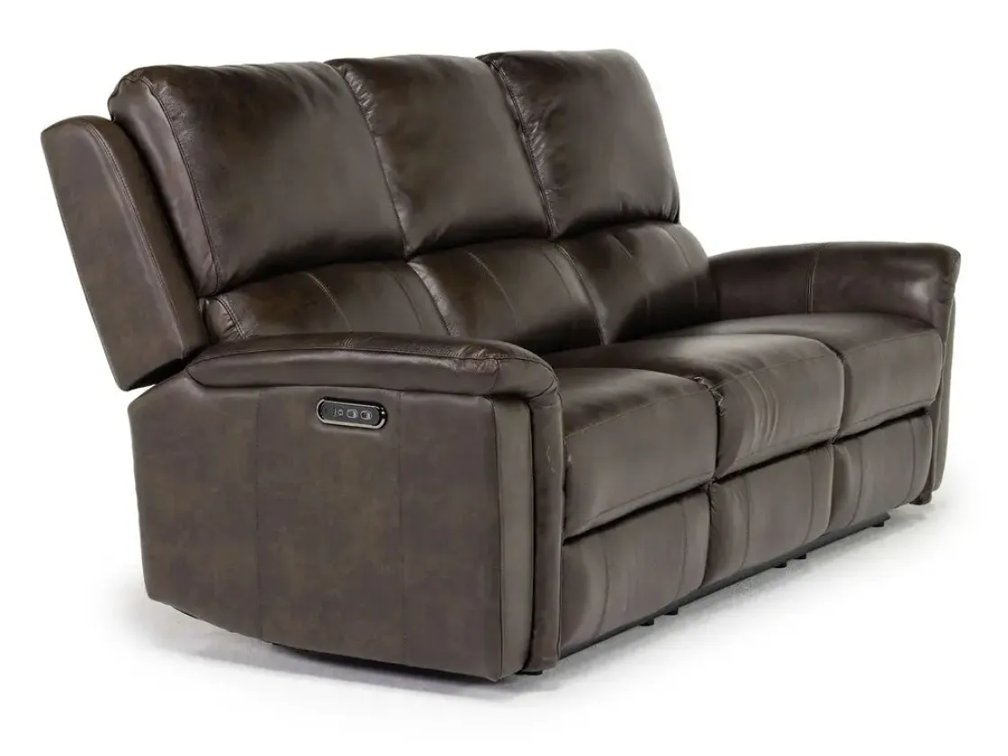 Mor Furniture Martina 2 Power Sofa In Dark Brown