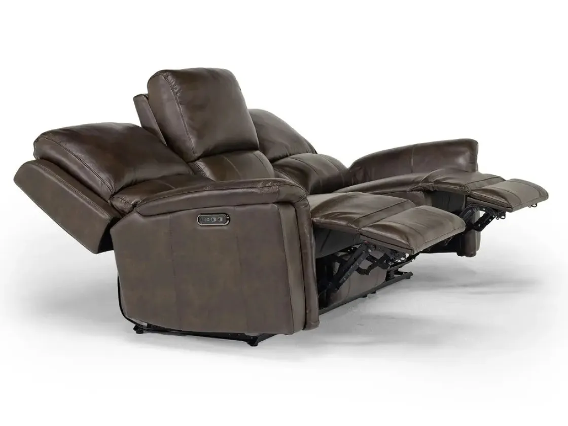 Mor Furniture Martina 2 Power Sofa In Dark Brown