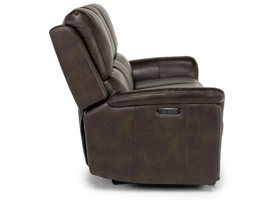 Mor Furniture Martina 2 Power Sofa In Dark Brown