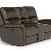 Mor Furniture Martina Reclining Loveseat In Dark Brown