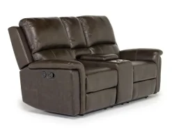 Mor Furniture Martina Reclining Loveseat In Dark Brown