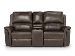 Mor Furniture Martina Reclining Loveseat In Dark Brown