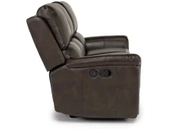 Mor Furniture Martina Reclining Sofa & Loveseat In Dark Brown