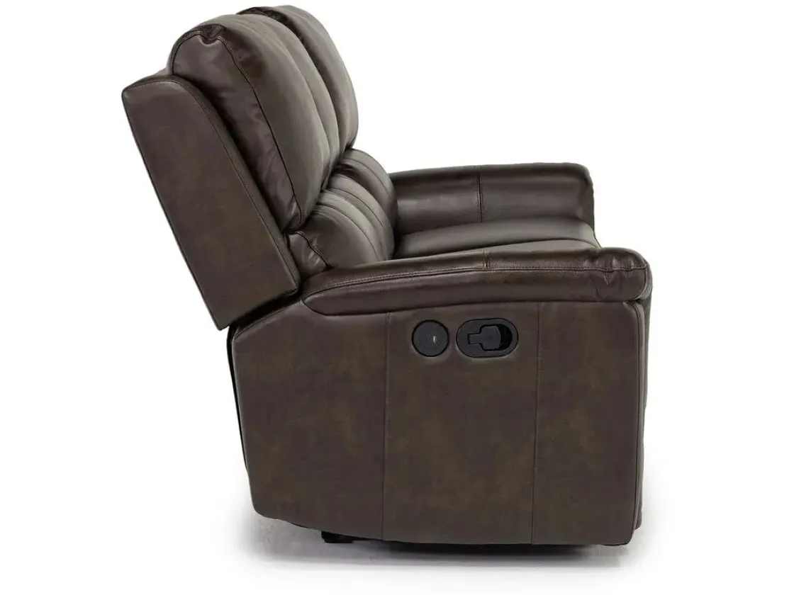 Mor Furniture Martina Reclining Sofa & Loveseat In Dark Brown