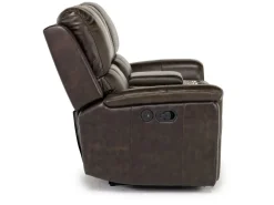 Mor Furniture Martina Reclining Sofa & Loveseat In Dark Brown