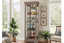 Mor Furniture Martindale Curio Cabinet In Gray
