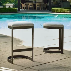 Mor Furniture Maude Outdoor Barstool In Black