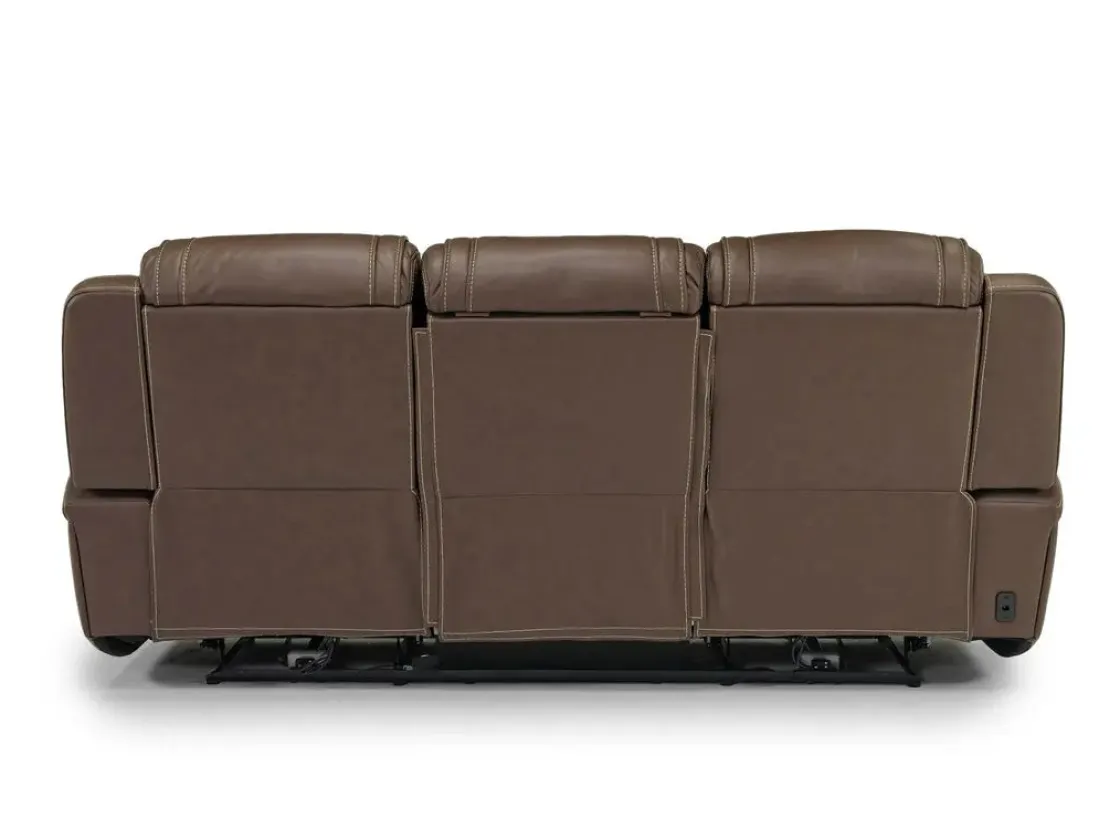 Mor Furniture Max 2 Power Sofa In Aline Butternut Leather
