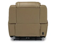 Mor Furniture Max Power Recliner In Aline Butternut Leather