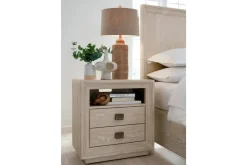 Mor Furniture Maxime 2 Drawer Nightstand W/ Usb In Sugar