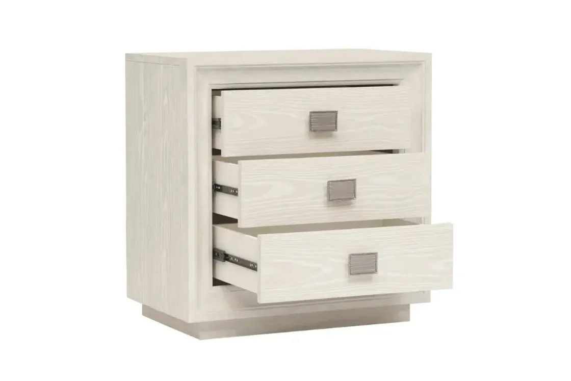 Mor Furniture Maxime 2 Drawer Nightstand W/ Usb In Sugar