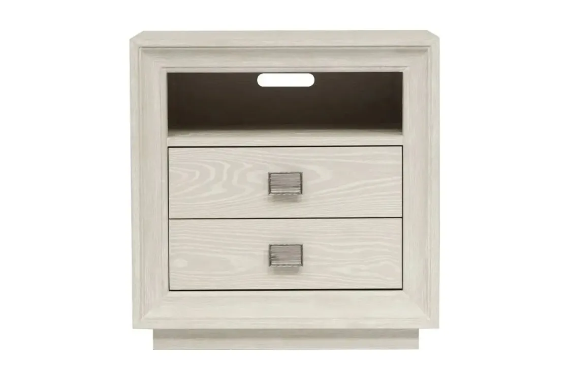 Mor Furniture Maxime 2 Drawer Nightstand W/ Usb In Sugar