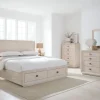 Mor Furniture Maxime Storage Bed, Dresser, Mirror & Nightstand In Sugar, Full