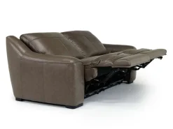 Mor Furniture Mayflower 2 Power Loveseat In Seville Umber Leather