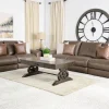 Mor Furniture Mayflower 2 Power Sofa & Loveseat In Seville Umber Leather