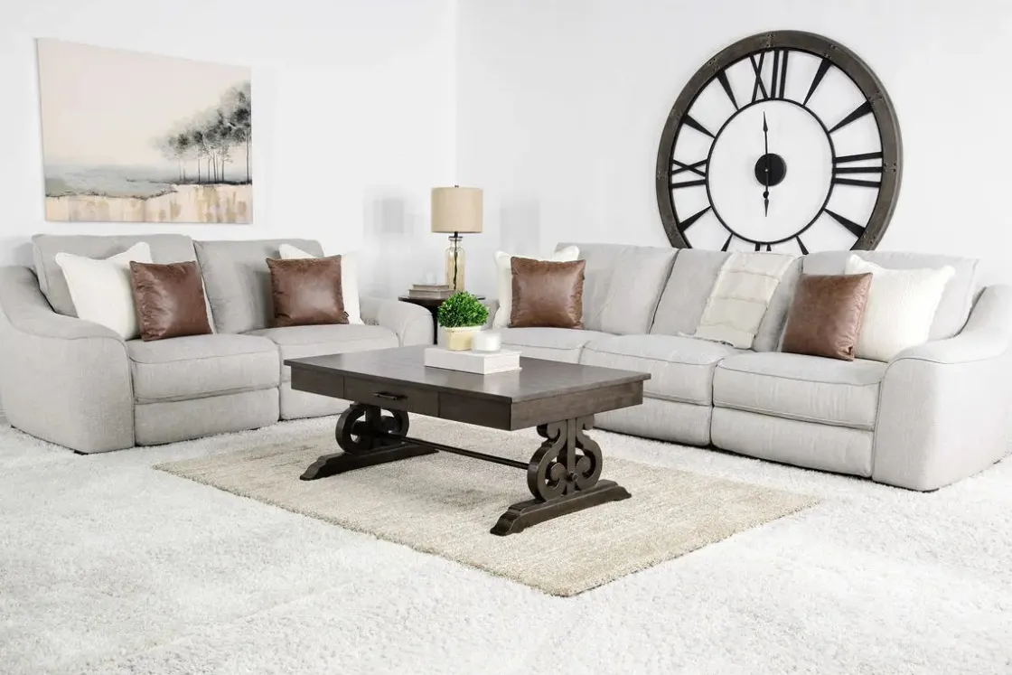 Mor Furniture Mayflower 2 Power Sofa & Loveseat In