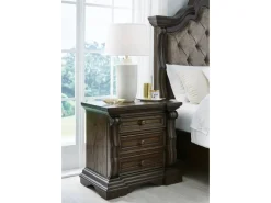 Mor Furniture Maylee 2 Drawer Charging Nightstand In Dark Brown