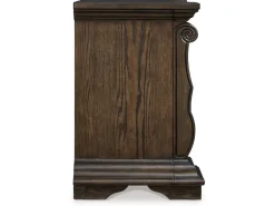 Mor Furniture Maylee 2 Drawer Charging Nightstand In Dark Brown