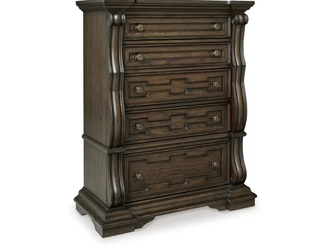 Mor Furniture Maylee Chest In Dark Brown