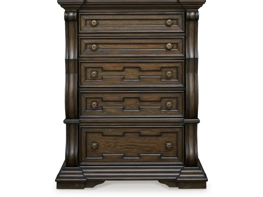 Mor Furniture Maylee Chest In Dark Brown